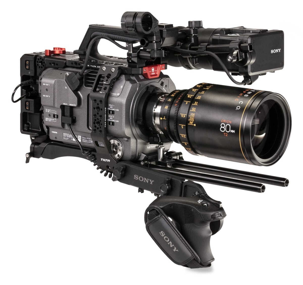 Kavez Tilta ES-T18 za Sony PXW-FX9 u izvedbi Advanced s baterijskom pločom V-Mount