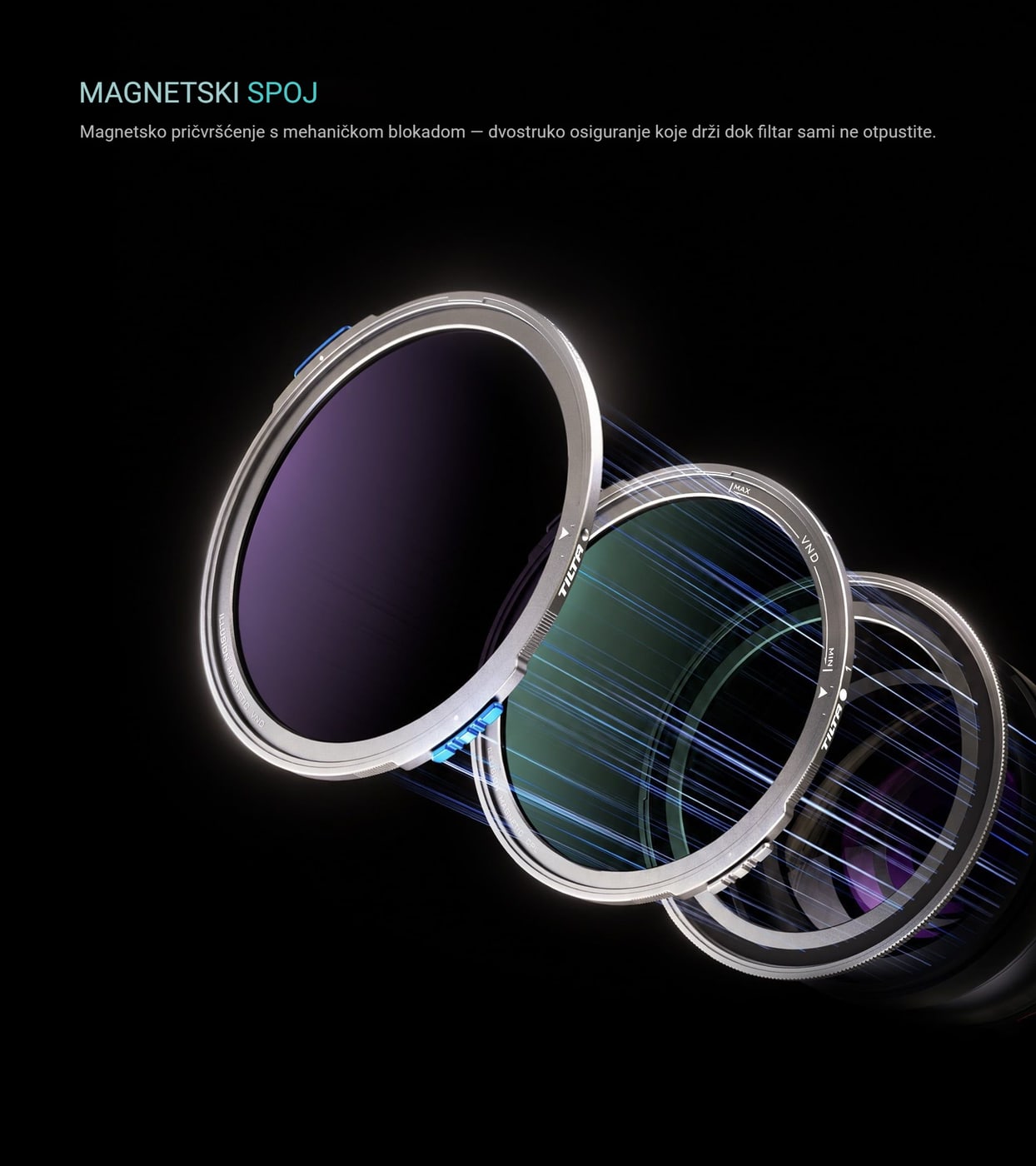 Magnetski spoj s mehaničkom blokadom