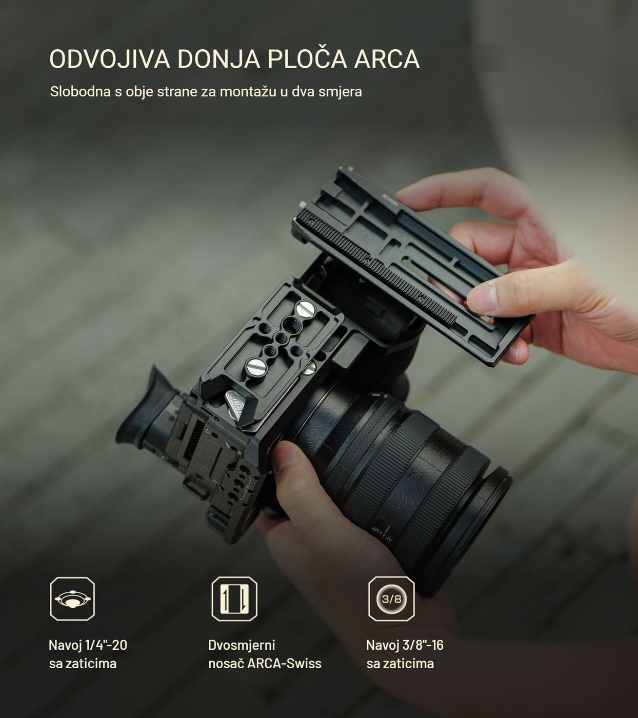 Odvojiva donja ploča ARCA
