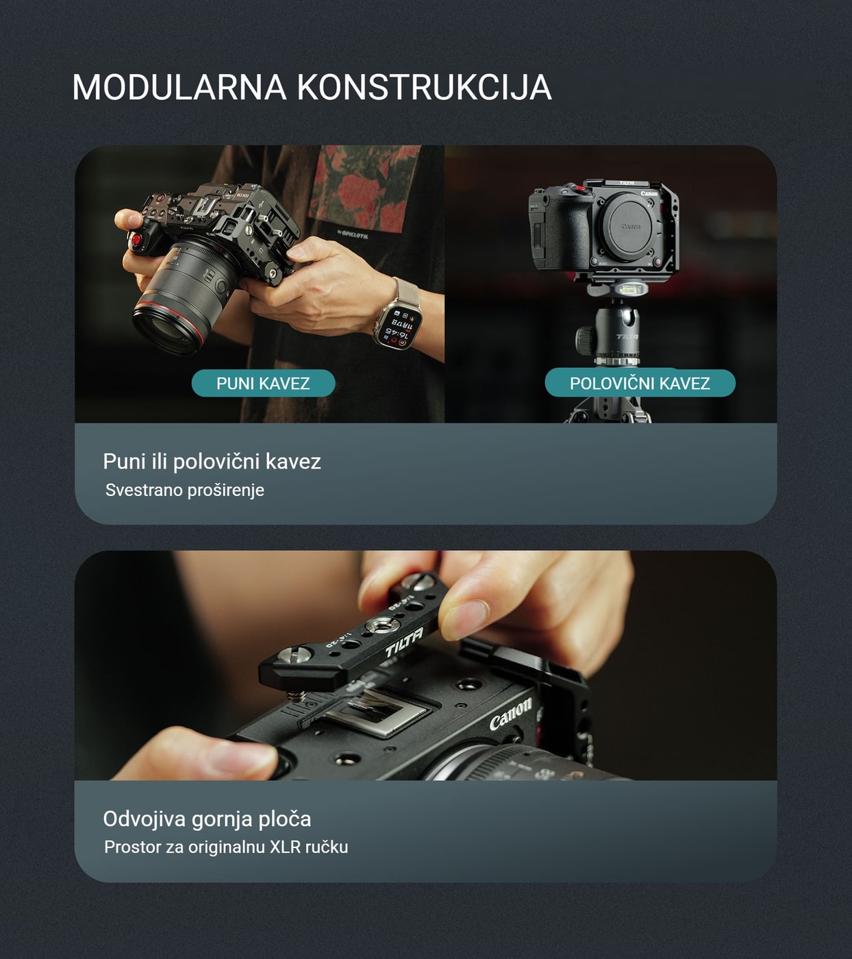 Modularna konstrukcija: puni ili polovični kavez