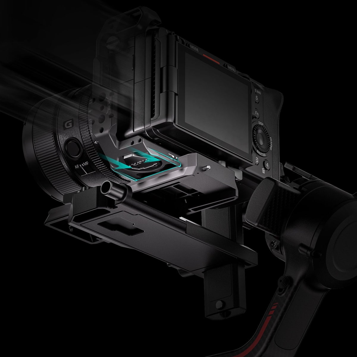 Arca-Swiss odozdo — prijelaz na stativ i gimbal
