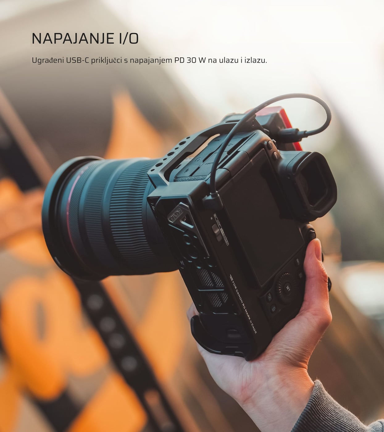 Napajanje jednim USB-C kabelom
