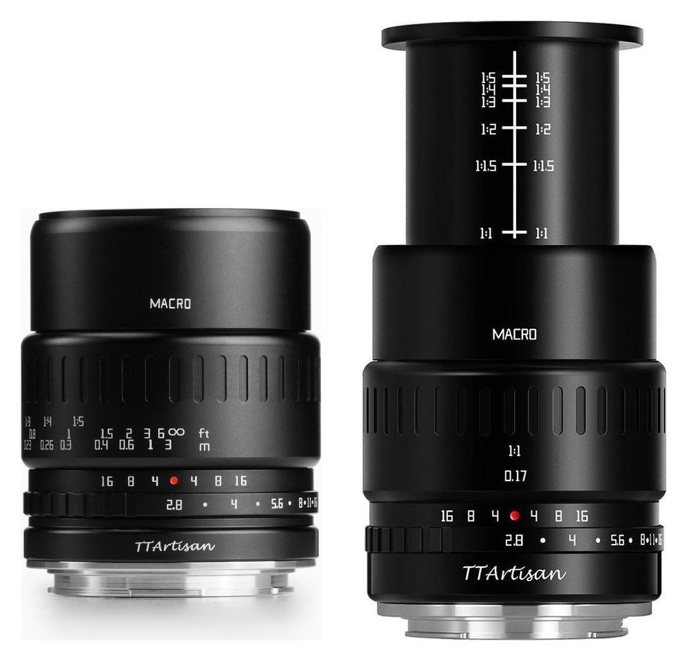 TTArtisan APS-C Macro 40mm F2.8 – Izvlačni tubus sa skalom povećanja