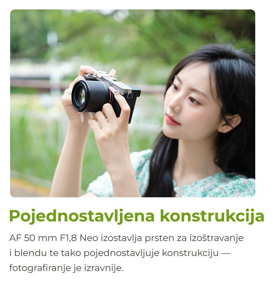 TTArtisan AF 50mm F1.8 Neo – Pojednostavljena konstrukcija