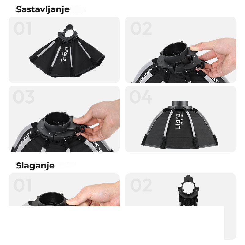 Ulanzi FOLD QS30 – Postup sestavení a složení