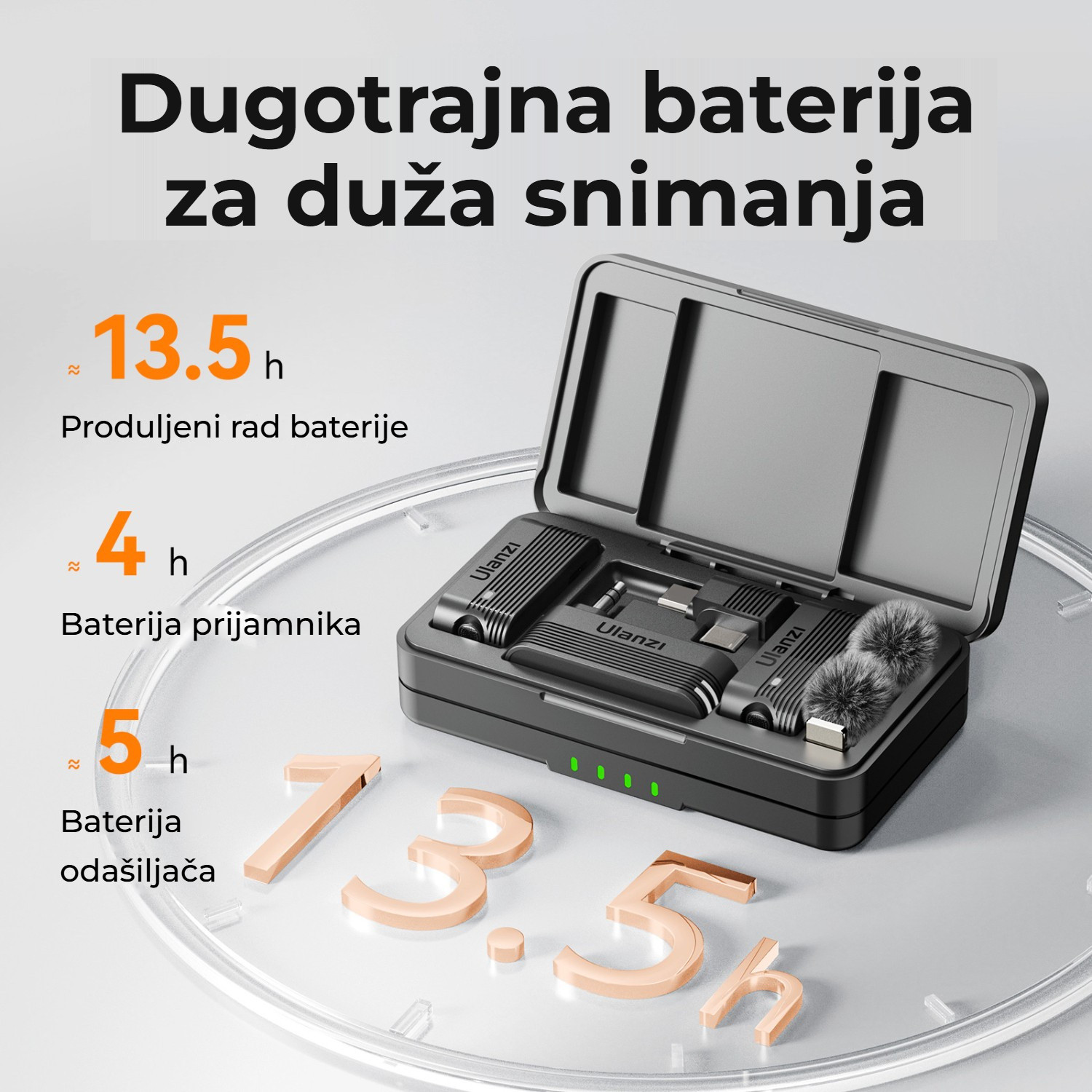 Ulanzi A100 – Až 13,5 hodiny záznamu