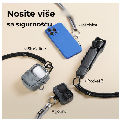 Ulanzi AS01 Action Lanyard – Telefon, sluchátka i kamery