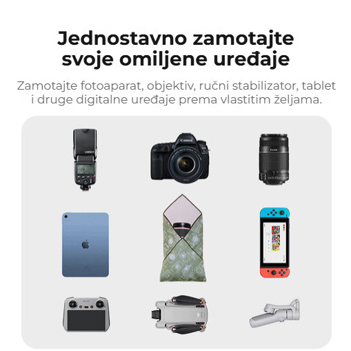 Ulanzi ochranný wrap 43 cm, zelený vzor – Na techniku všeho druhu