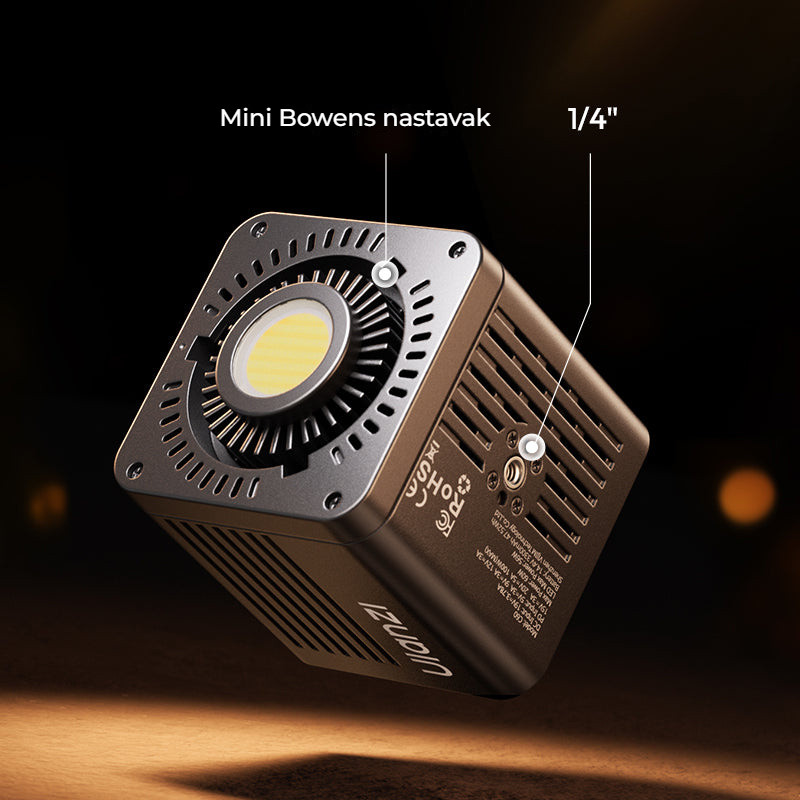 Ulanzi C60 60W Bi-Color Video Light – Úchyt Mini Bowens a závit 1/4″