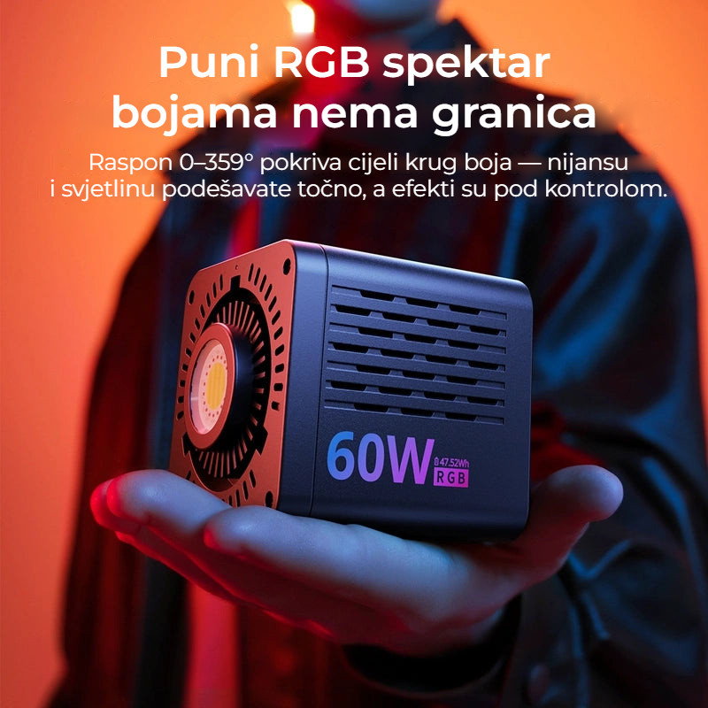 Ulanzi C60RGB COB LED světlo – Plné spektrum RGB