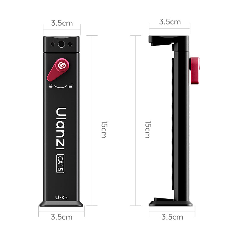 Ulanzi CA15 OneLock Tablet Clamp – Kompaktní rozměry