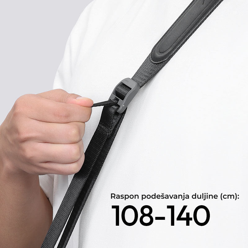 Ulanzi CSS1 U-Snap Camera Shoulder Strap (Frost Pine Green) – Nastavení délky 108–140 cm