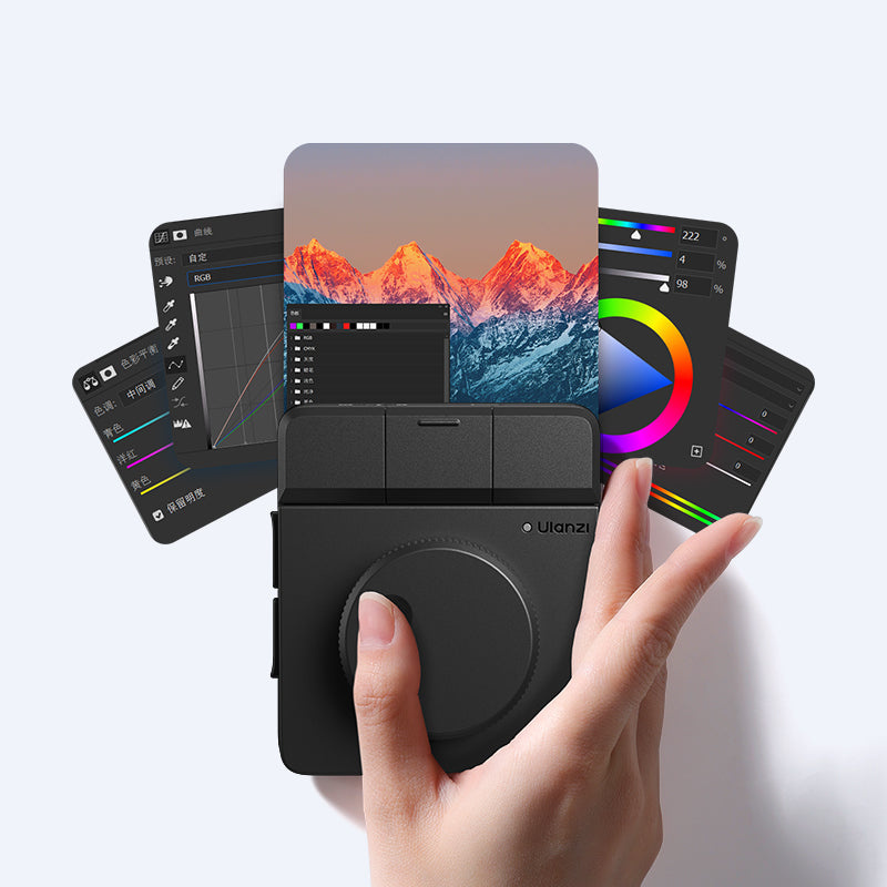 Ulanzi D100H Dial Creative Controller – Retuš a práce s barvami