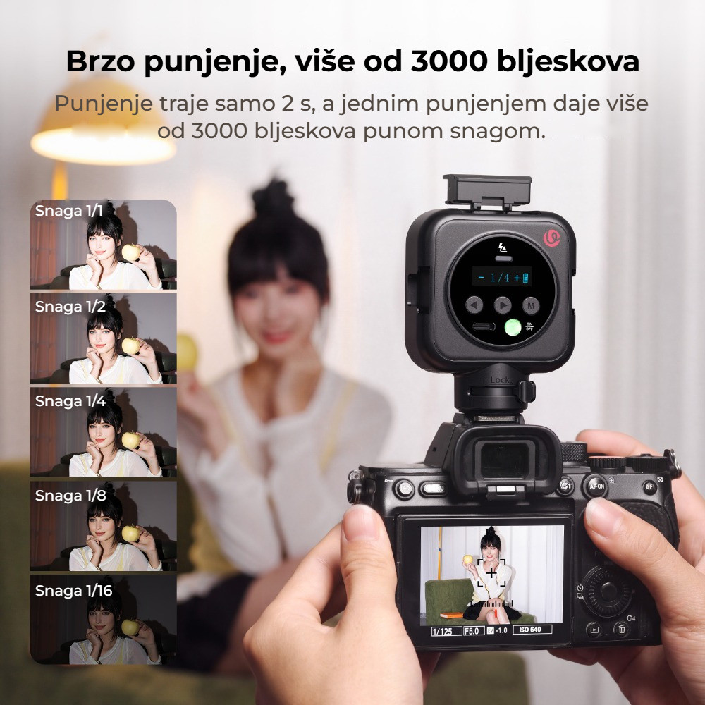 Ulanzi F8 – Rychlé dobití a přes 3 000 záblesků