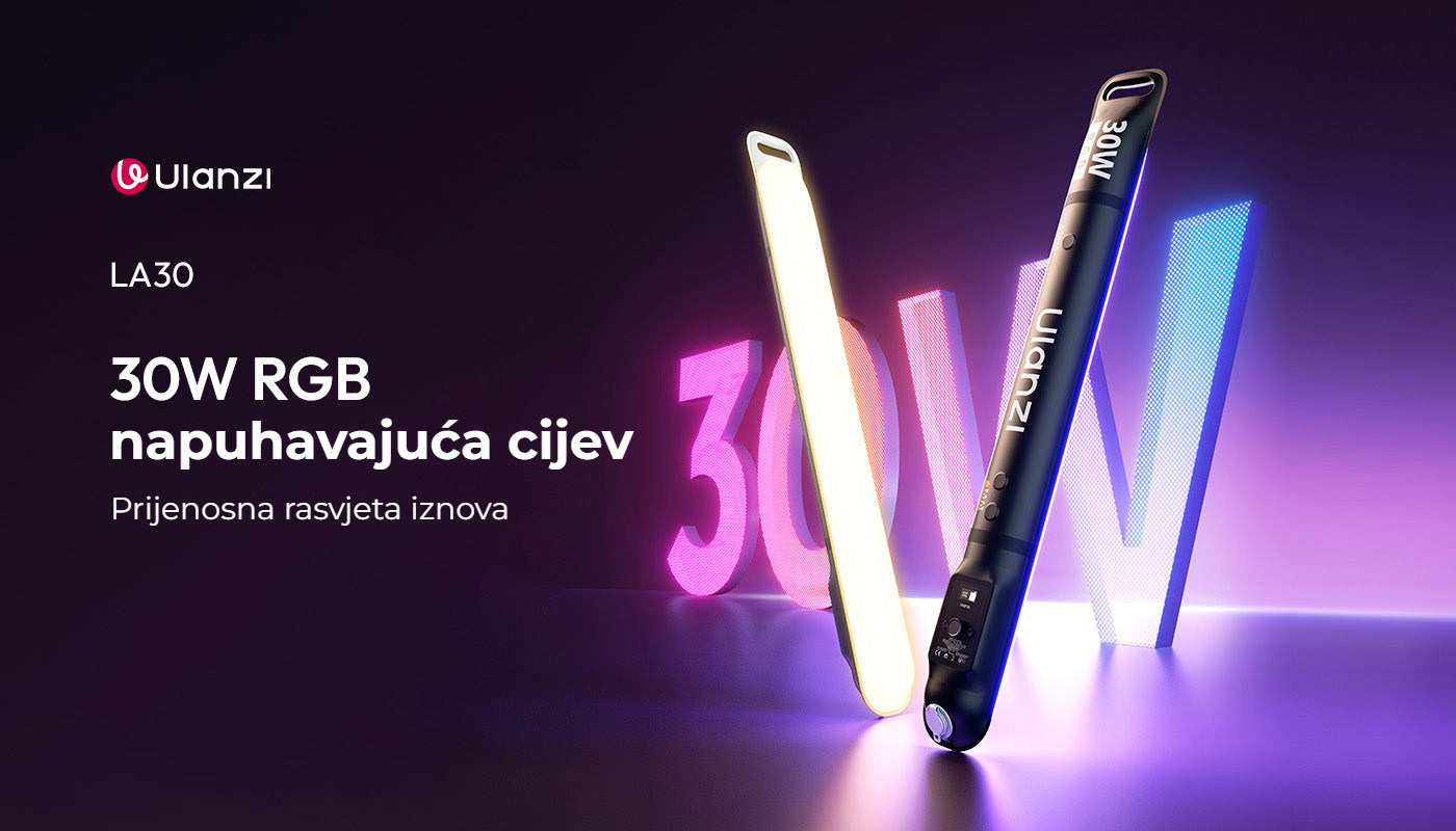 Ulanzi LA30 nafukovací RGB trubicové světlo