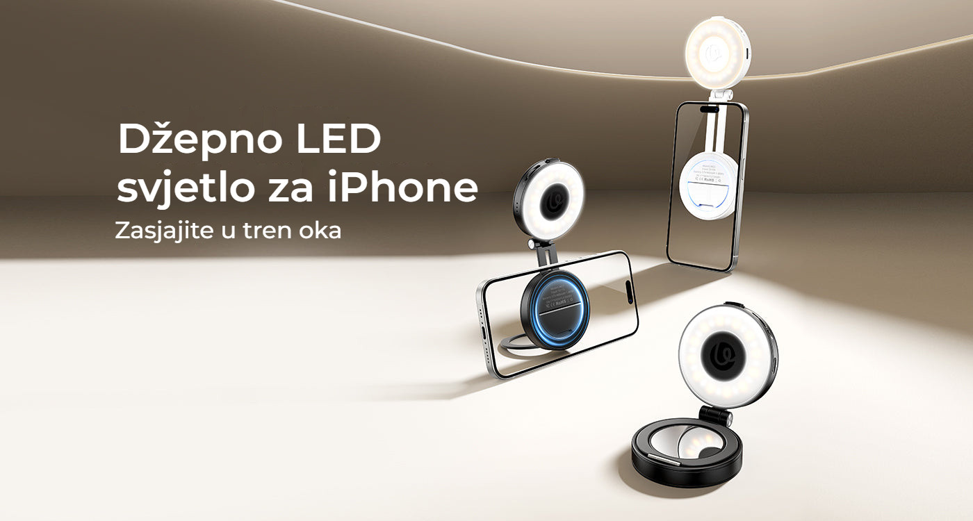 Ulanzi LM23 V2 magnetické světlo na telefon, bílé