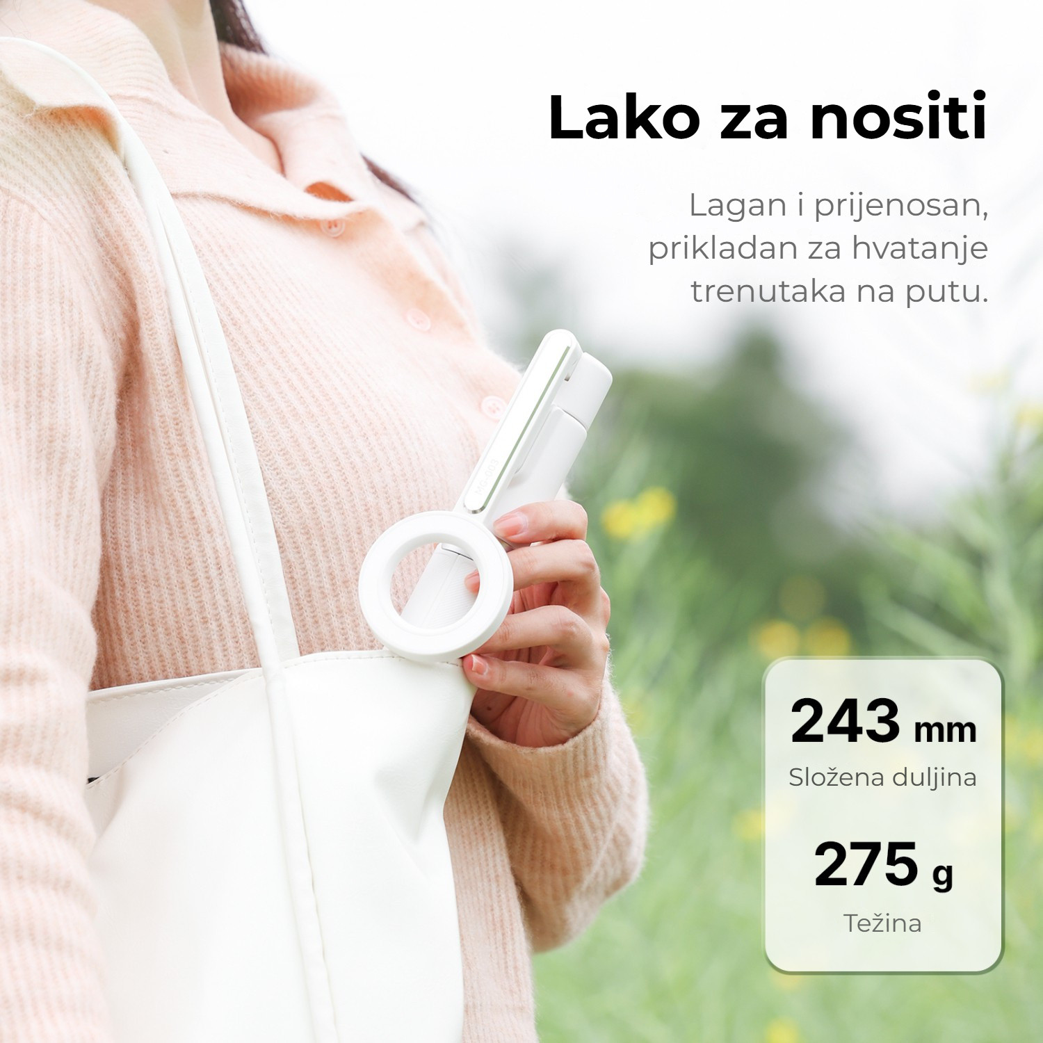 Ulanzi MG-003 Pro V3 bílý – Složená se vejde do tašky