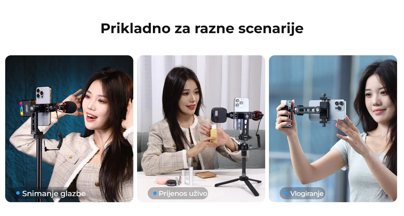Ulanzi MA53 držák telefonu s kulovou hlavou – Hodí se pro různé situace