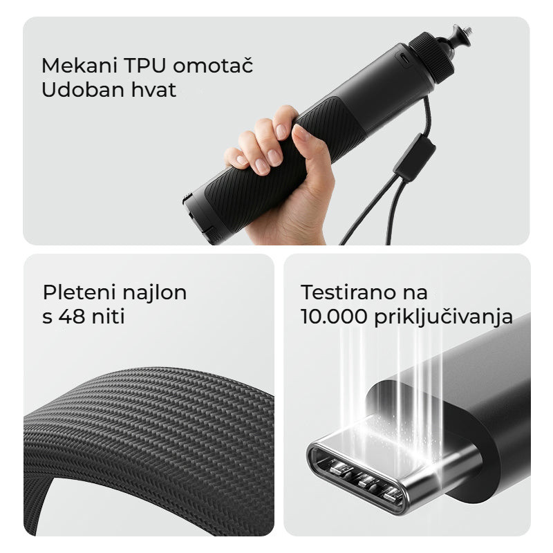 Ulanzi MA93 nabíjecí rukojeť 10 000 mAh se stativem – Padne do ruky a nese se snadno