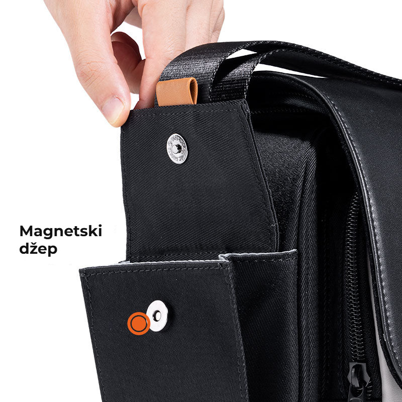 Ulanzi MS12 brašna černá – Magnetická kapsa a klopa na zip