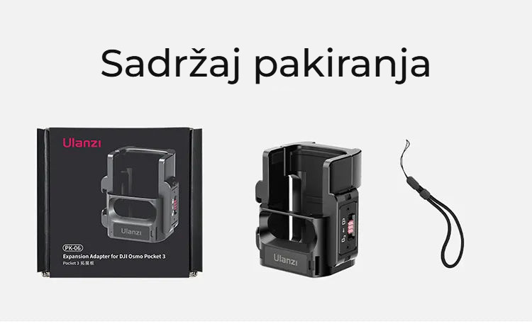 Ulanzi PK-06 adaptér pro Pocket 3 – Obsah balení