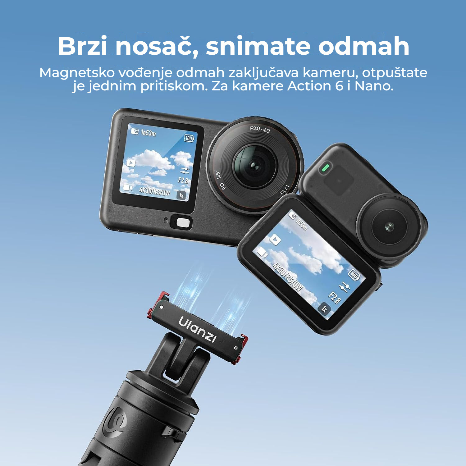 Ulanzi MT18 Action 6 – Magnetické rychloupínání pro Action 6 a Nano
