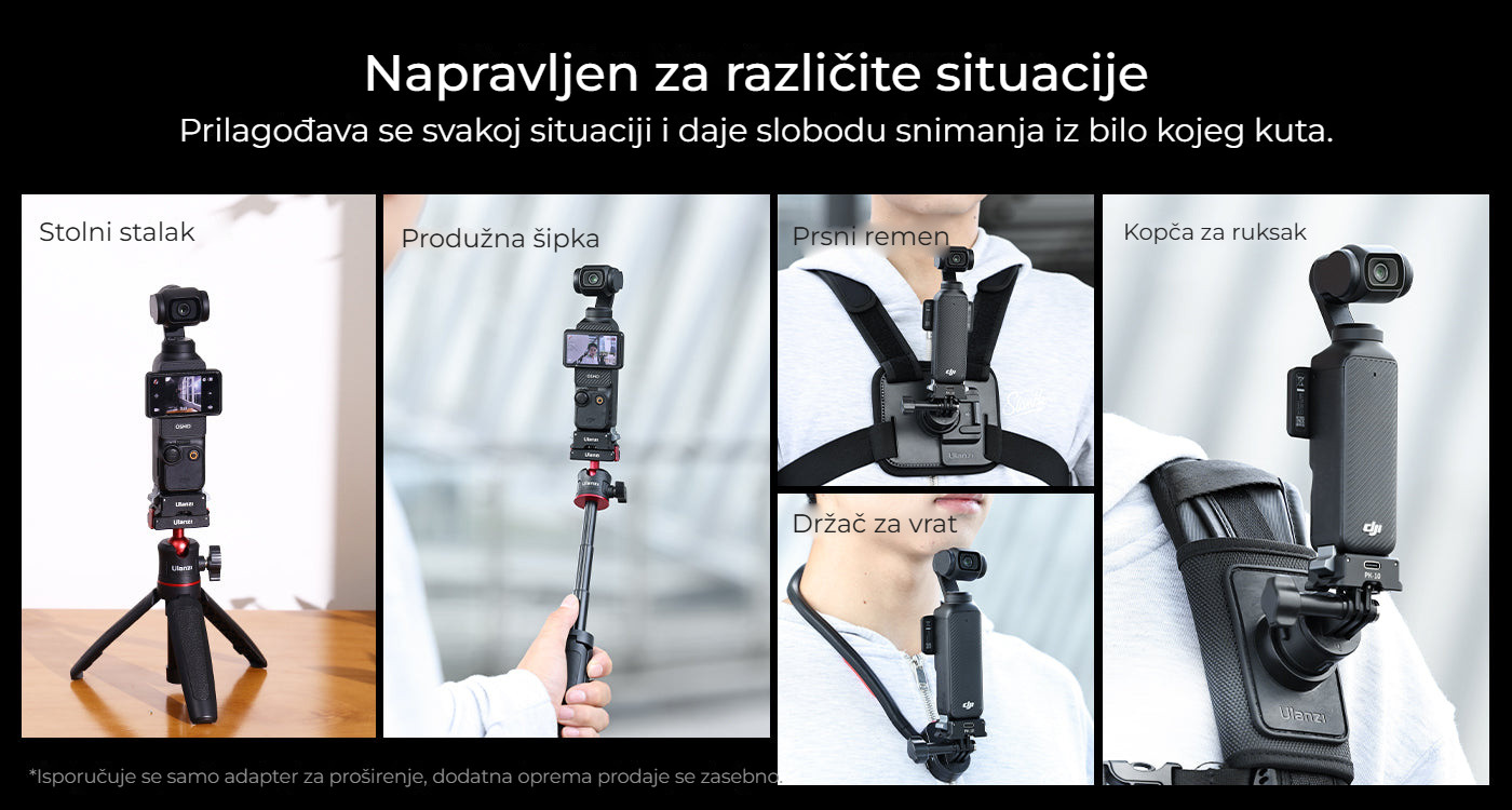 Ulanzi PK-10 pro DJI Osmo Pocket 3 – Pro každou situaci