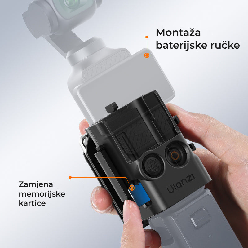 Ulanzi PK15 magnetický držák pro Pocket 3 – Paměťová karta a rukojeť volné
