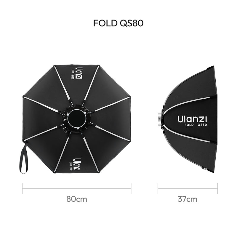 Ulanzi FOLD QS80 softbox 80 cm Bowens – Rozměry
