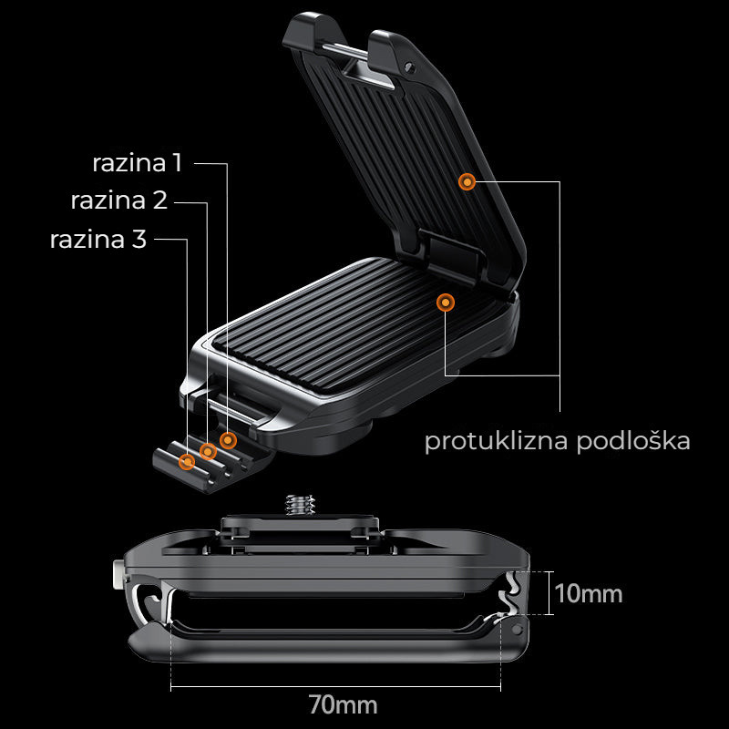 Ulanzi Uka07 rychloupínací sada na batoh – Pro popruhy až 70 mm
