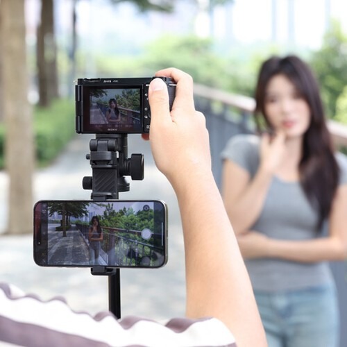 Ulanzi MT-78 stativ s rychloupínací botkou – Fotoaparát i telefon současně