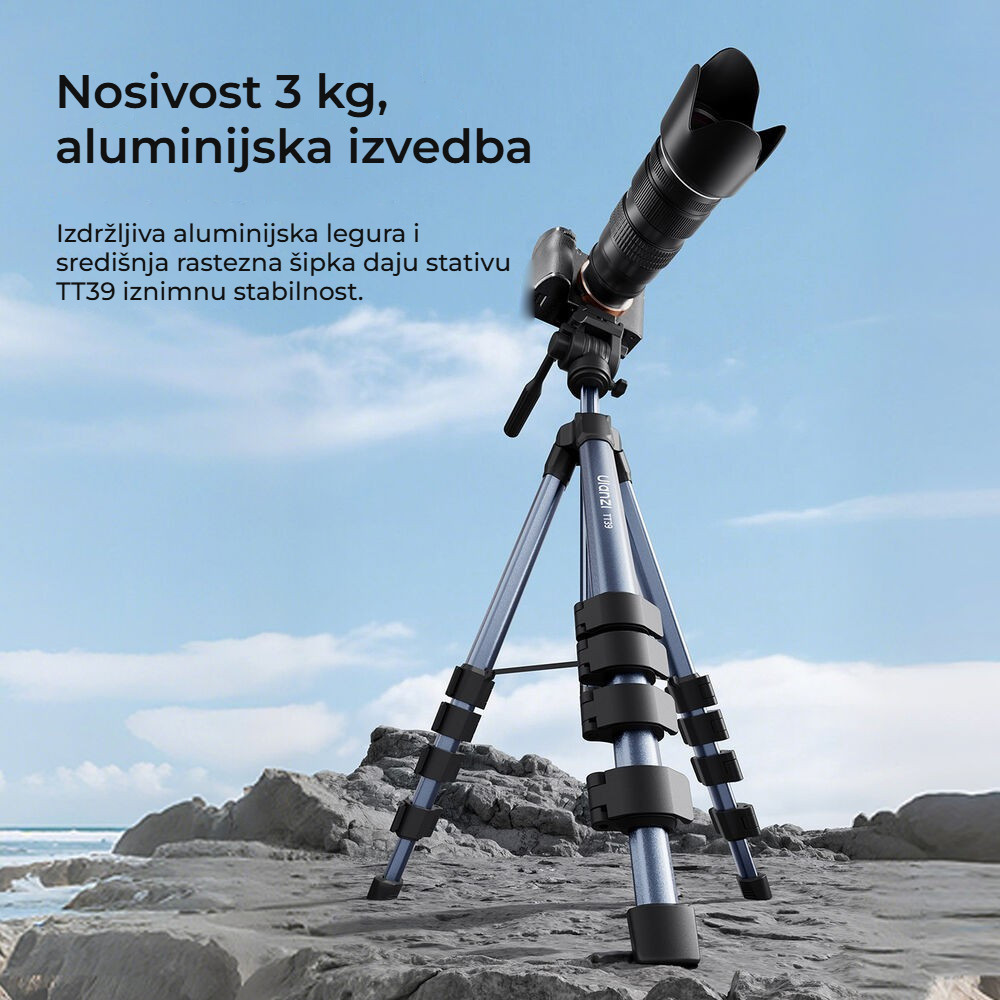 Ulanzi TT39 video stativ – Nosnost 3 kg, hliník