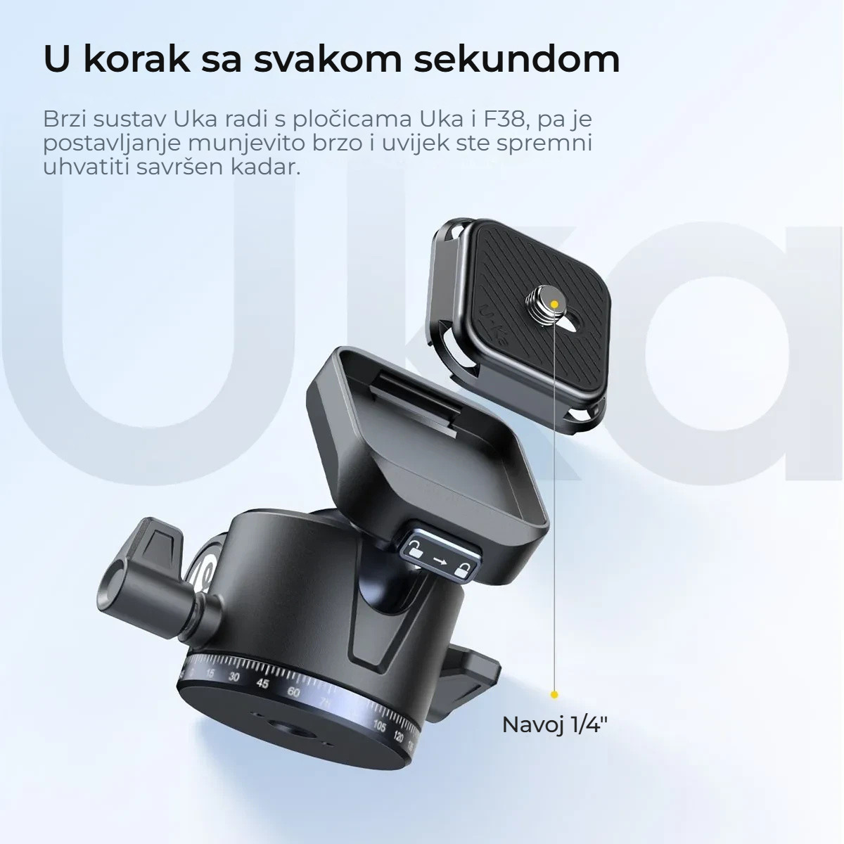 Ulanzi OMBRA II YING cestovní stativ černý – Rychloupínací systém Uka