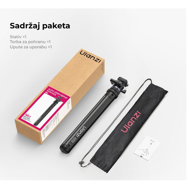 Ulanzi MT93 Uka – Co je v balení