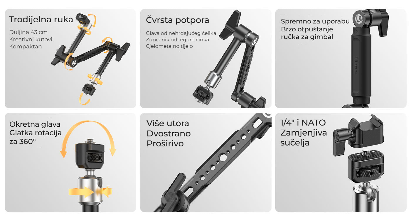 Ulanzi TA10 3-Section Magic Articulating Arm – TA10 v kostce