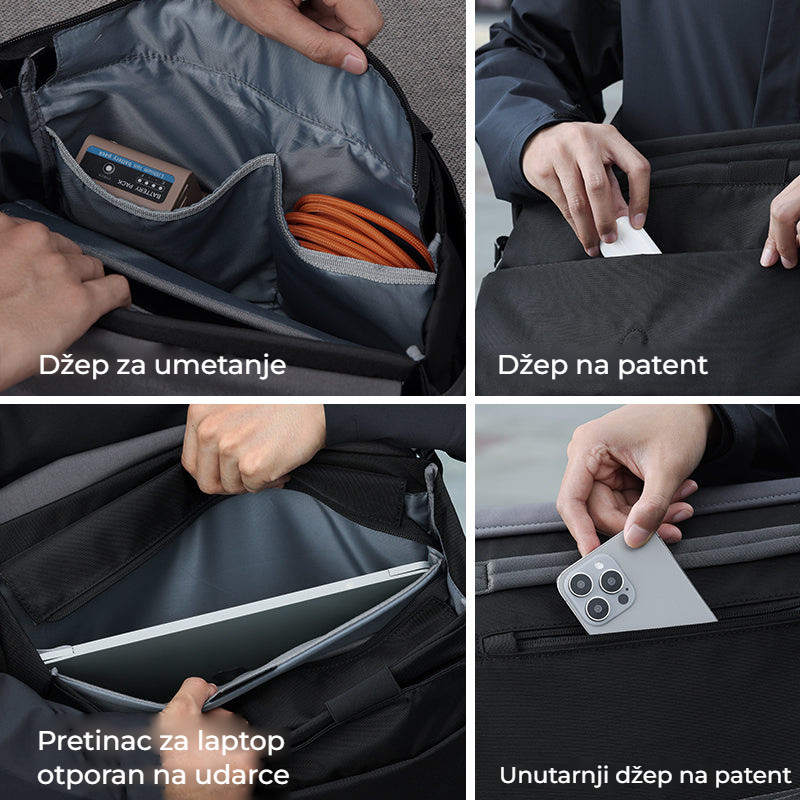 Ulanzi TE88 Camera Shoulder Bag – Kapsy pro drobnosti i notebook