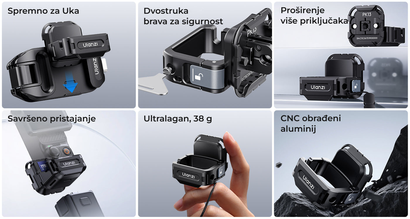Ulanzi PK13 Uka Expansion Adapter for DJI Osmo Pocket 3 – Vše podstatné na jednom místě