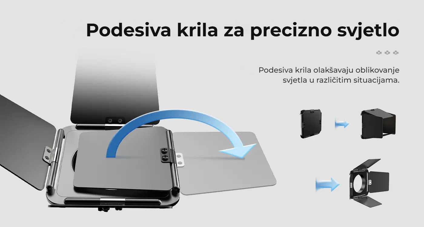 Ulanzi M4 4-Leaf Barndoors – Nastavitelné listy pro přesné světlo