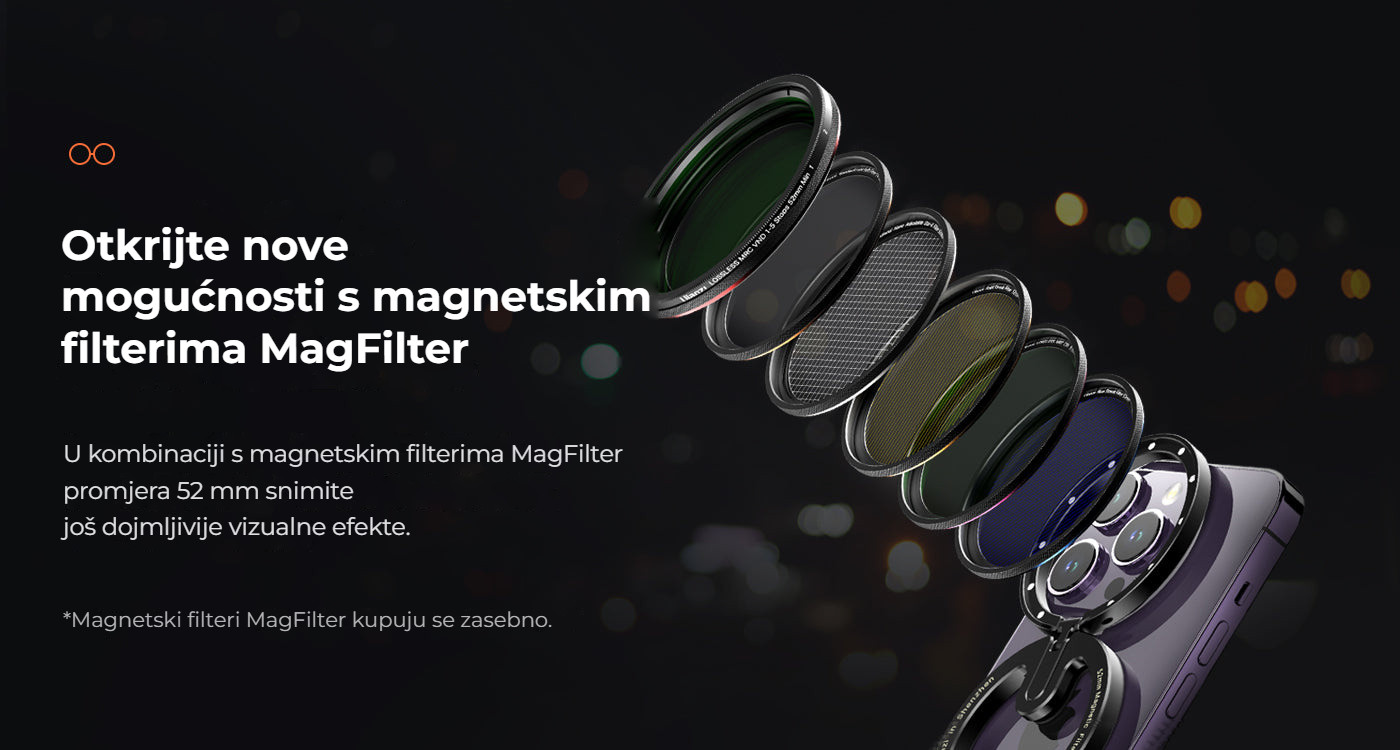 Ulanzi 52mm MagFilter adaptér – Magnetické filtry MagFilter otevírají nové možnosti