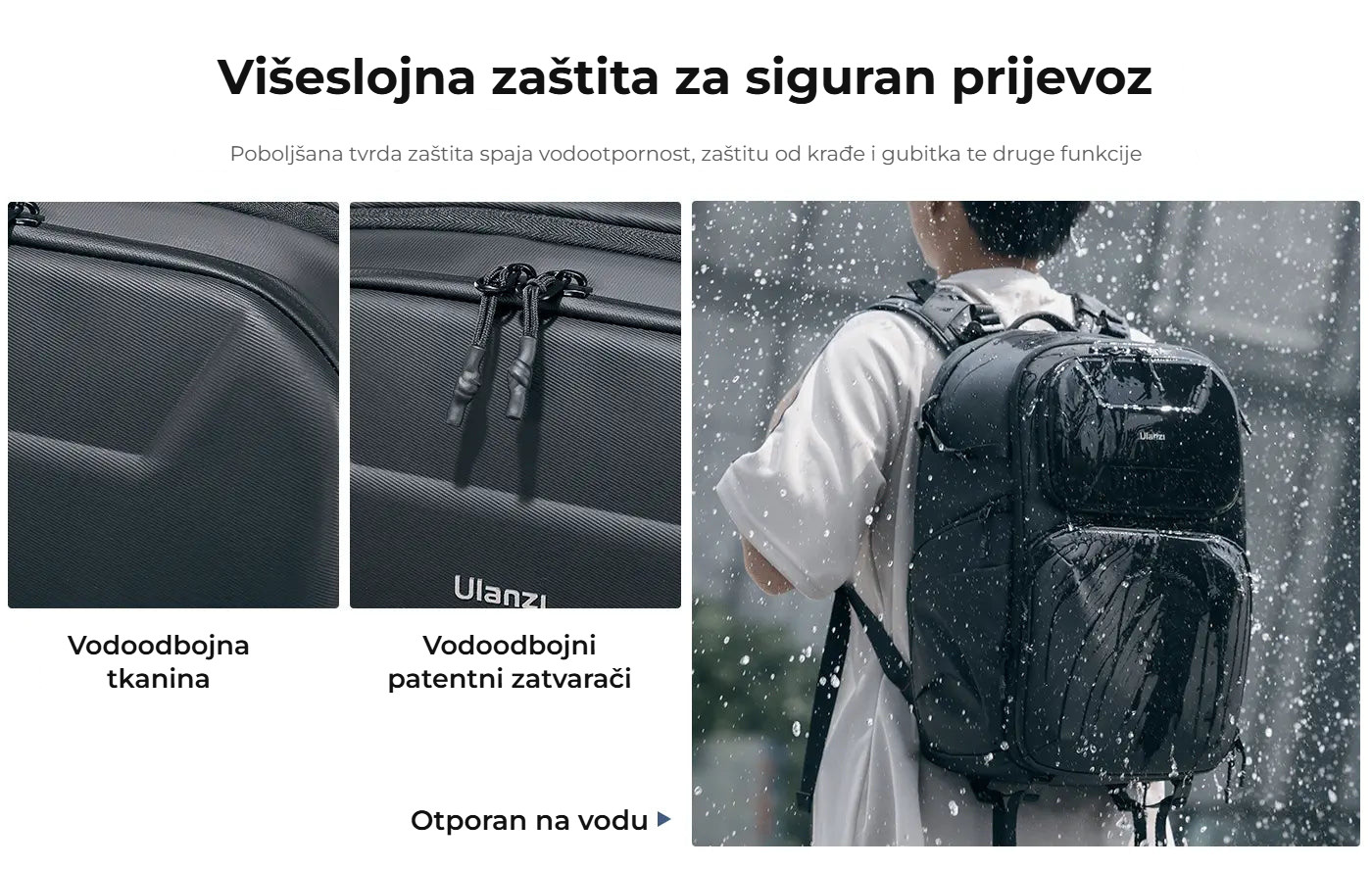 Ulanzi BP10 Hardshell Camera Backpack – Vícevrstvá ochrana