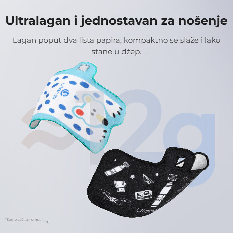 Ulanzi CO70 pouzdro pro DJI Osmo Pocket 3 se vzorem medvídků (zelené) – Lehké jako dva listy papíru