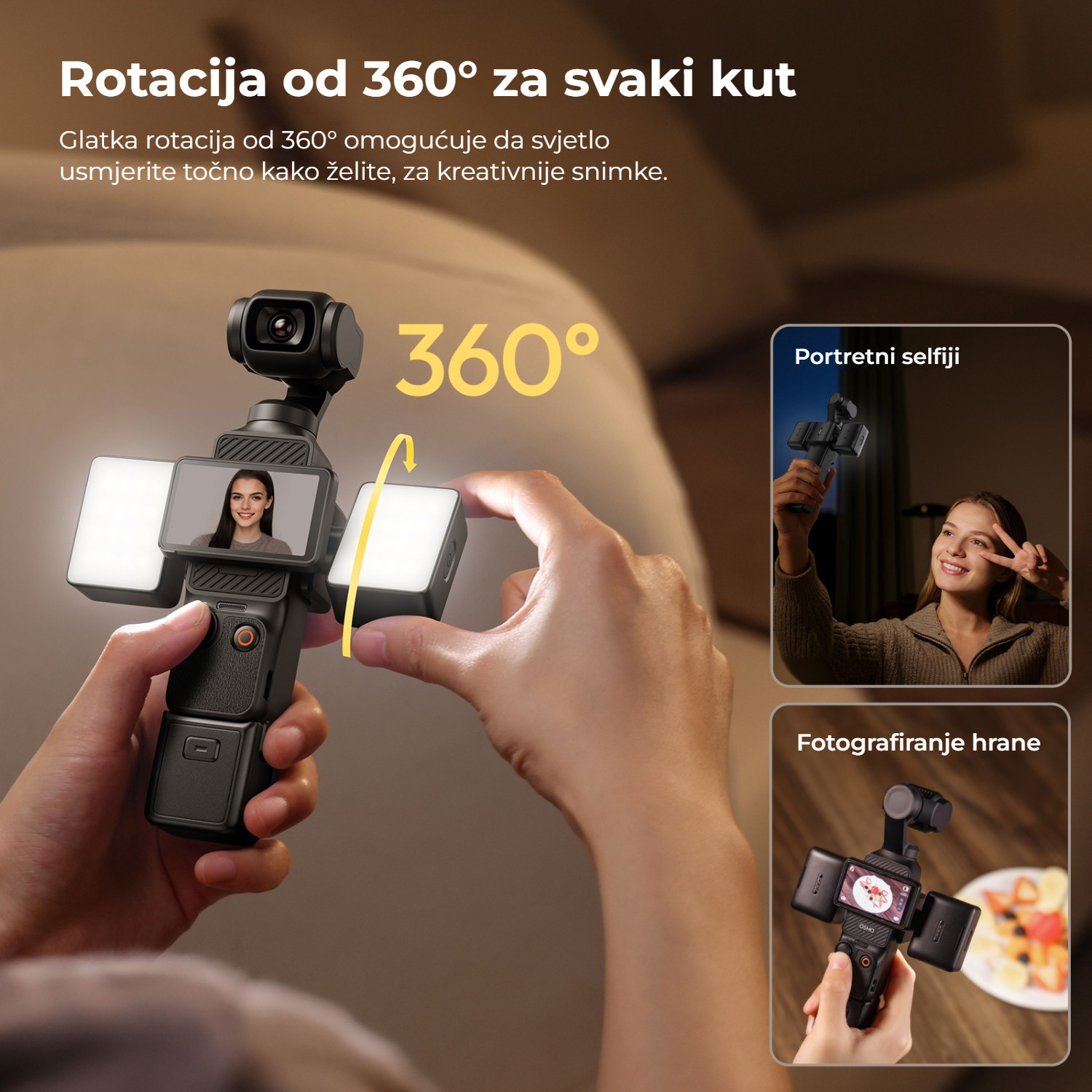 Ulanzi LM06 magnetická světla – Otáčení o 360° pro každý úhel