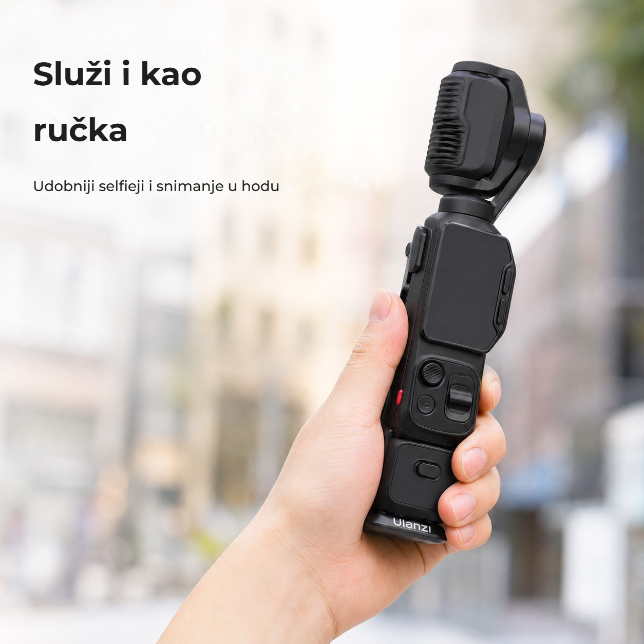Ulanzi MA66L Silver – Rukojeť pro selfie i vlog