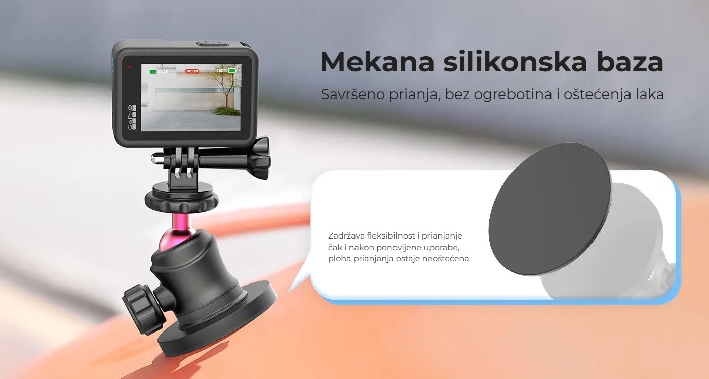 Ulanzi Magnetic Camera Mount for GoPro – Měkká silikonová báze