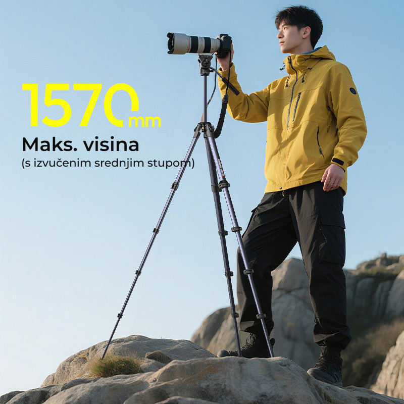 Ulanzi OMBRA Video II XIANG stativ – Pět sekcí a výška až 156 cm