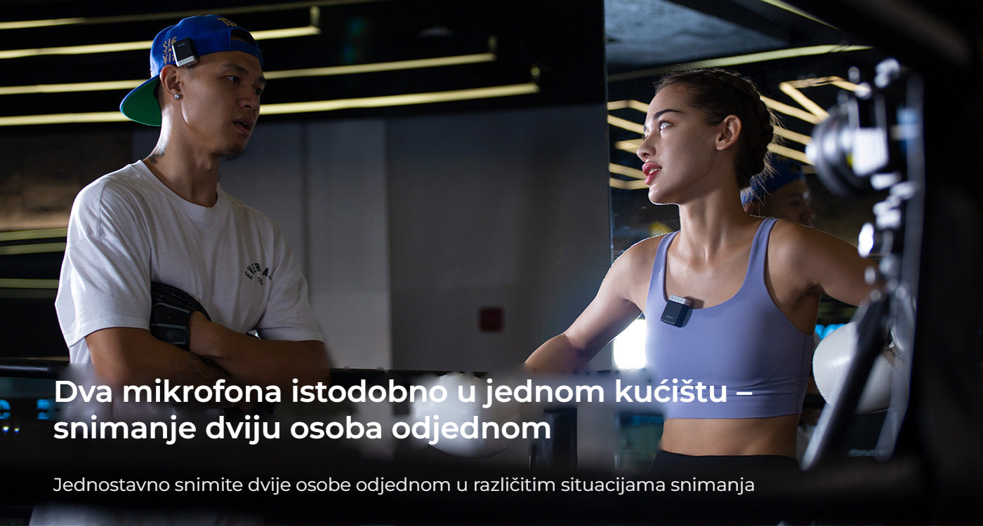 Ulanzi U-Mic AM18 – Dva mikrofony současně