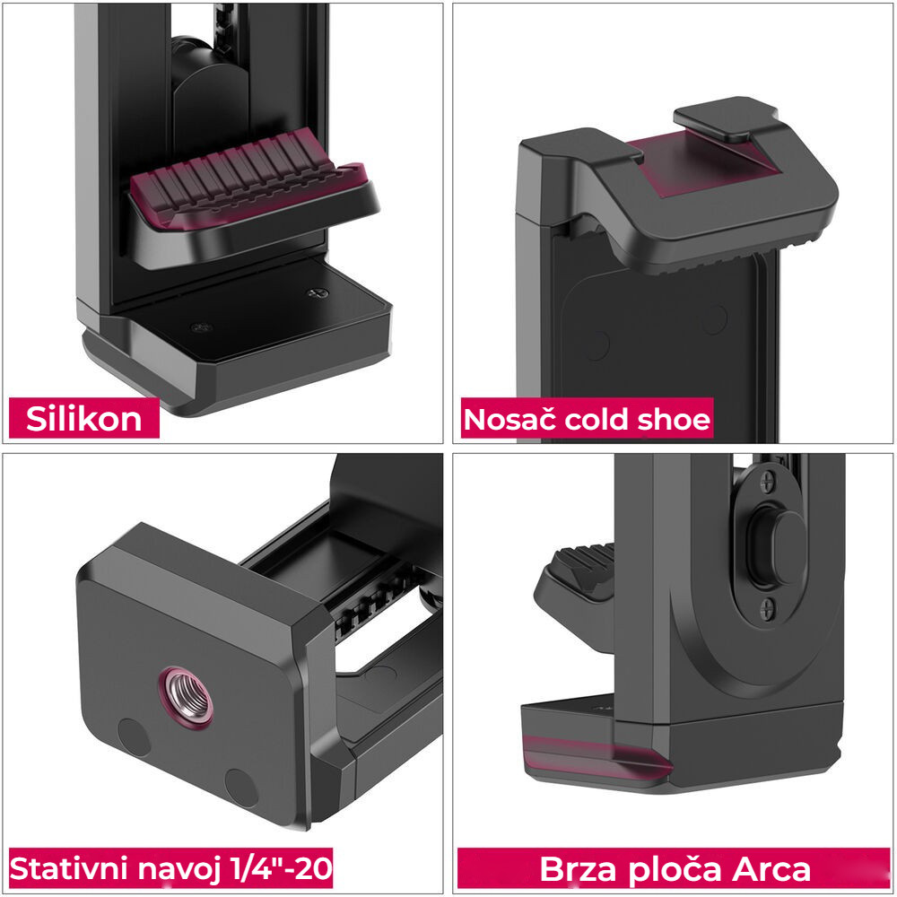 Ulanzi U-Pad II držák na telefon a tablet – Arca, závit 1/4″ a cold shoe