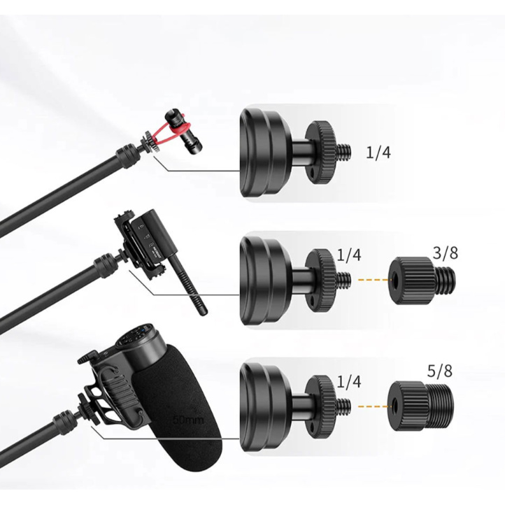 VIJIM LS08 stolní overhead držák – Závity 1/4″, 3/8″ a 5/8″