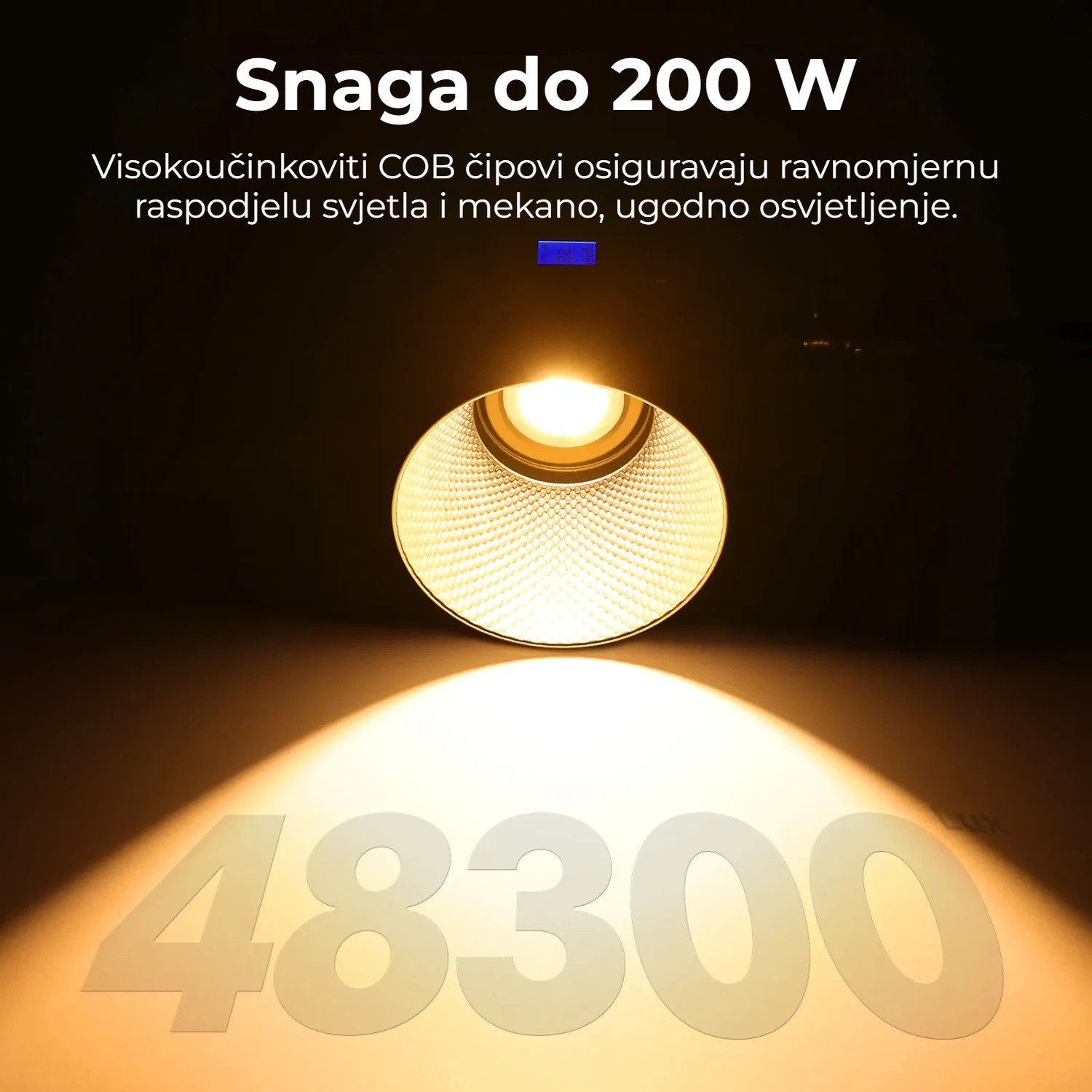 Ulanzi VL-200Bi 200W V-Mount Video Light – Výkon až 200 W