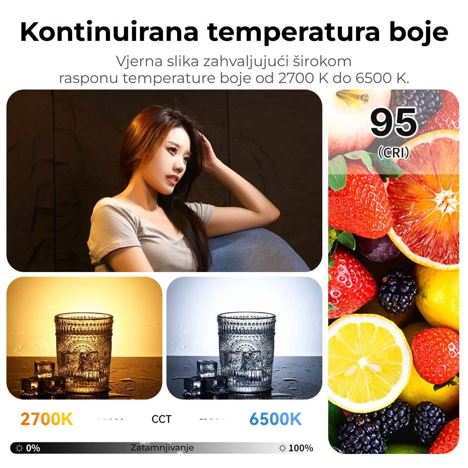 Ulanzi VL-200Bi 200W V-Mount Video Light – Plynulá změna barevné teploty